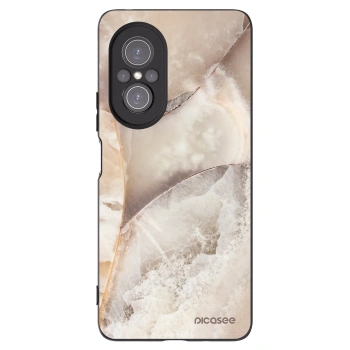 Picasee husă neagră din silicon pentru Huawei Nova 9 SE - Cream marble