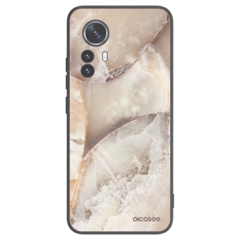 Picasee husă neagră din silicon pentru Xiaomi 12 Pro - Cream marble