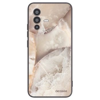Picasee husă neagră din silicon pentru Vivo V23 5G - Cream marble