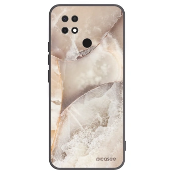 Picasee husă neagră din silicon pentru Xiaomi Redmi 10C - Cream marble