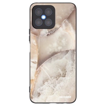 Picasee husă neagră din silicon pentru Honor X8 4G - Cream marble