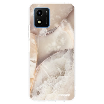 Picasee husă transparentă din silicon pentru Vivo Y01 - Cream marble