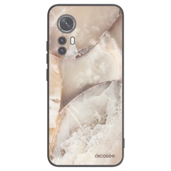 Picasee husă neagră din silicon pentru Xiaomi 12X - Cream marble
