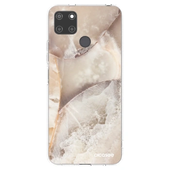 Picasee husă transparentă din silicon pentru Realme C21Y - Cream marble