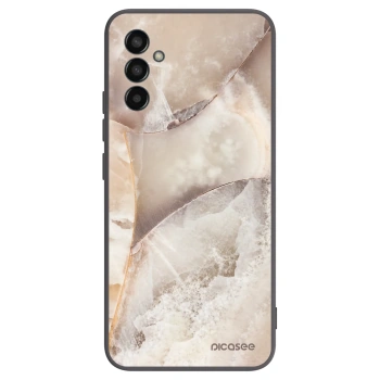 Picasee husă neagră din silicon pentru Samsung Galaxy M13 M135F - Cream marble