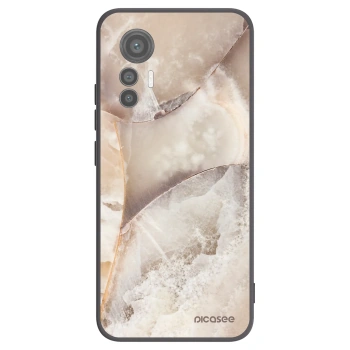 Picasee husă neagră din silicon pentru Xiaomi 12 Lite - Cream marble