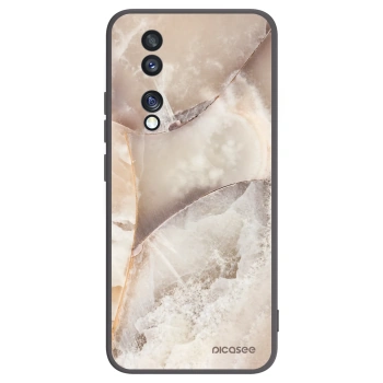 Picasee husă neagră din silicon pentru Honor 70 - Cream marble