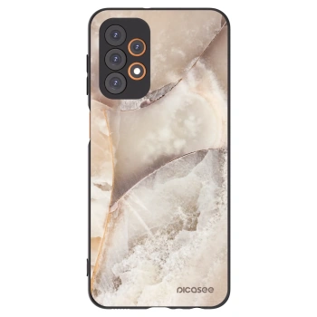 Picasee husă neagră din silicon pentru Samsung Galaxy A23 A235F 4G - Cream marble