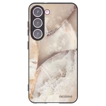 Picasee husă neagră din silicon pentru Samsung Galaxy S23 5G - Cream marble