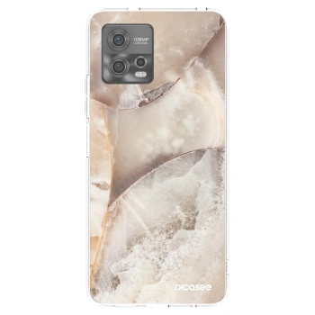 Picasee husă transparentă din silicon pentru Motorola Moto G72 - Cream marble