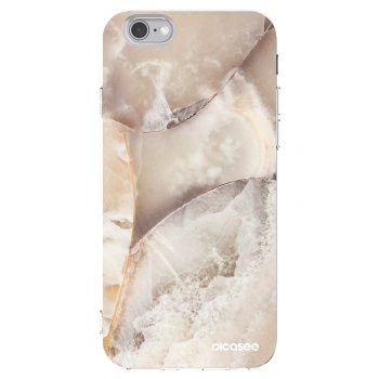 Picasee husă transparentă din silicon pentru Apple iPhone 6/6S - Cream marble