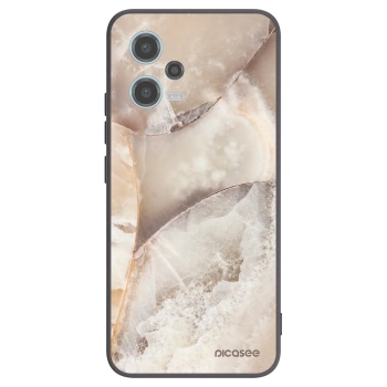 Picasee husă neagră din silicon pentru Xiaomi Redmi Note 12 5G - Cream marble