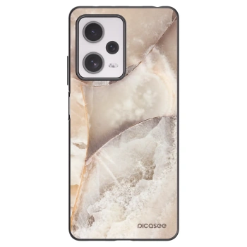 Picasee husă neagră din silicon pentru Xiaomi Redmi Note 12 Pro+ 5G - Cream marble