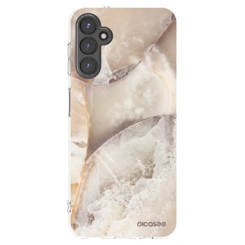 Picasee husă transparentă din silicon pentru Samsung Galaxy A14 4G A145R - Cream marble