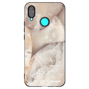 Picasee husă neagră din silicon pentru Huawei Nova 3 - Cream marble
