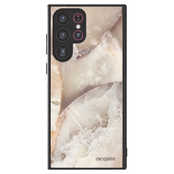 Picasee ULTIMATE CASE PowerShare pentru Samsung Galaxy S22 Ultra 5G - Cream marble