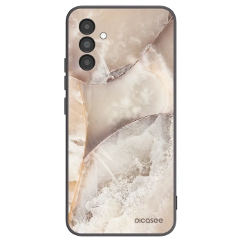 Picasee husă neagră din silicon pentru Samsung Galaxy A04s A047F - Cream marble