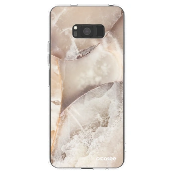 Picasee husă transparentă din silicon pentru Samsung Galaxy S8 G950F - Cream marble