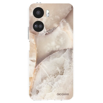 Picasee husă transparentă din silicon pentru Honor 90 Lite 5G - Cream marble
