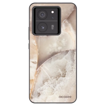 Picasee husă neagră din silicon pentru Xiaomi 13T - Cream marble
