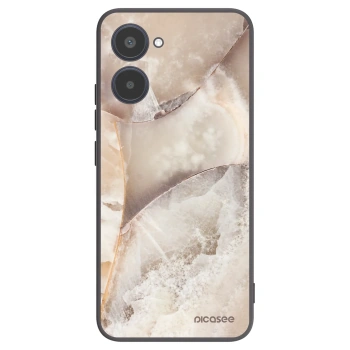 Picasee husă neagră din silicon pentru Realme 10 4G - Cream marble