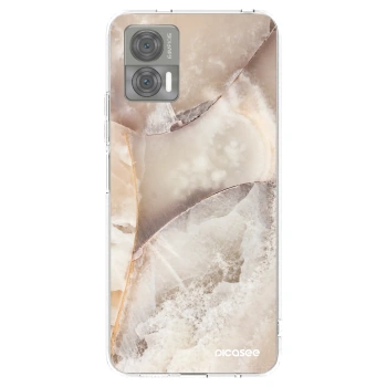 Picasee husă transparentă din silicon pentru Motorola Edge 30 Neo - Cream marble