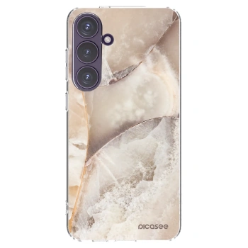 Picasee husă transparentă din silicon pentru Samsung Galaxy S24+ S926B 5G - Cream marble