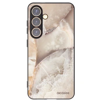 Picasee husă neagră din silicon pentru Samsung Galaxy S24 S921B 5G - Cream marble