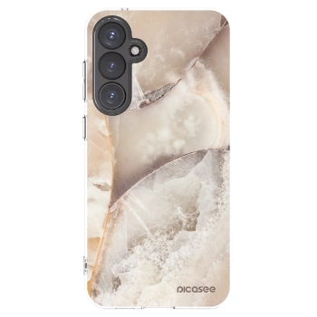 Picasee husă transparentă din silicon pentru Samsung Galaxy S23 FE S711B - Cream marble