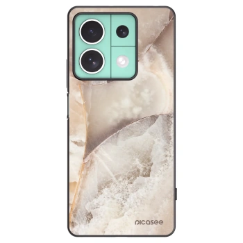 Picasee husă neagră din silicon pentru Xiaomi Redmi Note 13 5G - Cream marble