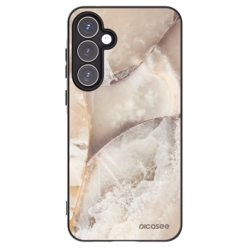 Picasee husă neagră din silicon pentru Samsung Galaxy A55 5G A556B - Cream marble