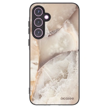 Picasee husă neagră din silicon pentru Samsung Galaxy A35 5G A356B - Cream marble
