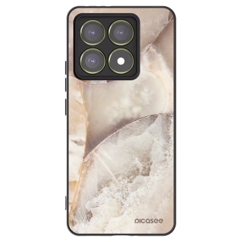 Picasee husă neagră din silicon pentru Xiaomi 14T - Cream marble