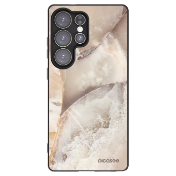 Picasee husă neagră din silicon pentru Samsung Galaxy S25 Ultra 5G - Cream marble