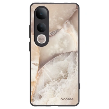 Picasee husă neagră din silicon pentru Vivo V50 Lite 5G - Cream marble