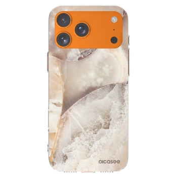 Picasee husă transparentă din silicon pentru Apple iPhone 17 Pro Max - Cream marble