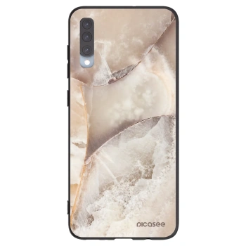 Picasee husă neagră din silicon pentru Samsung Galaxy A70 A705F - Cream marble