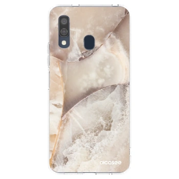 Picasee husă transparentă din silicon pentru Samsung Galaxy A40 A405F - Cream marble