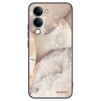 Picasee husă neagră din silicon pentru Vivo Y29s 5G - Cream marble
