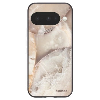 Picasee husă neagră din silicon pentru Google Pixel 10 - Cream marble