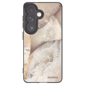 Picasee husă neagră din silicon pentru Samsung Galaxy S26 - Cream marble