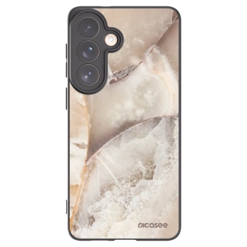 Picasee husă neagră din silicon pentru Samsung Galaxy S26+ - Cream marble