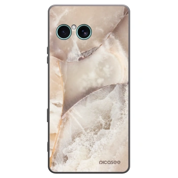Picasee husă neagră din silicon pentru Sony Xperia 10 VII - Cream marble