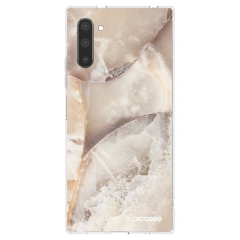 Picasee husă transparentă din silicon pentru Samsung Galaxy Note 10 N970F - Cream marble