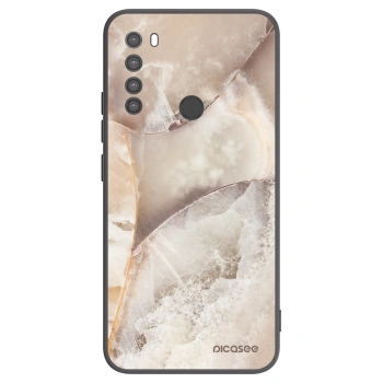 Picasee husă neagră din silicon pentru Xiaomi Redmi Note 8 - Cream marble