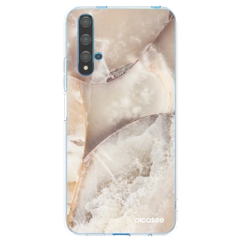 Picasee husă transparentă din silicon pentru Huawei Nova 5T - Cream marble