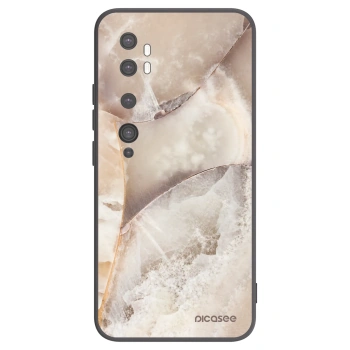 Picasee husă neagră din silicon pentru Xiaomi Mi Note 10 (Pro) - Cream marble