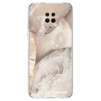 Picasee husă transparentă din silicon pentru Xiaomi Redmi Note 9 Pro - Cream marble