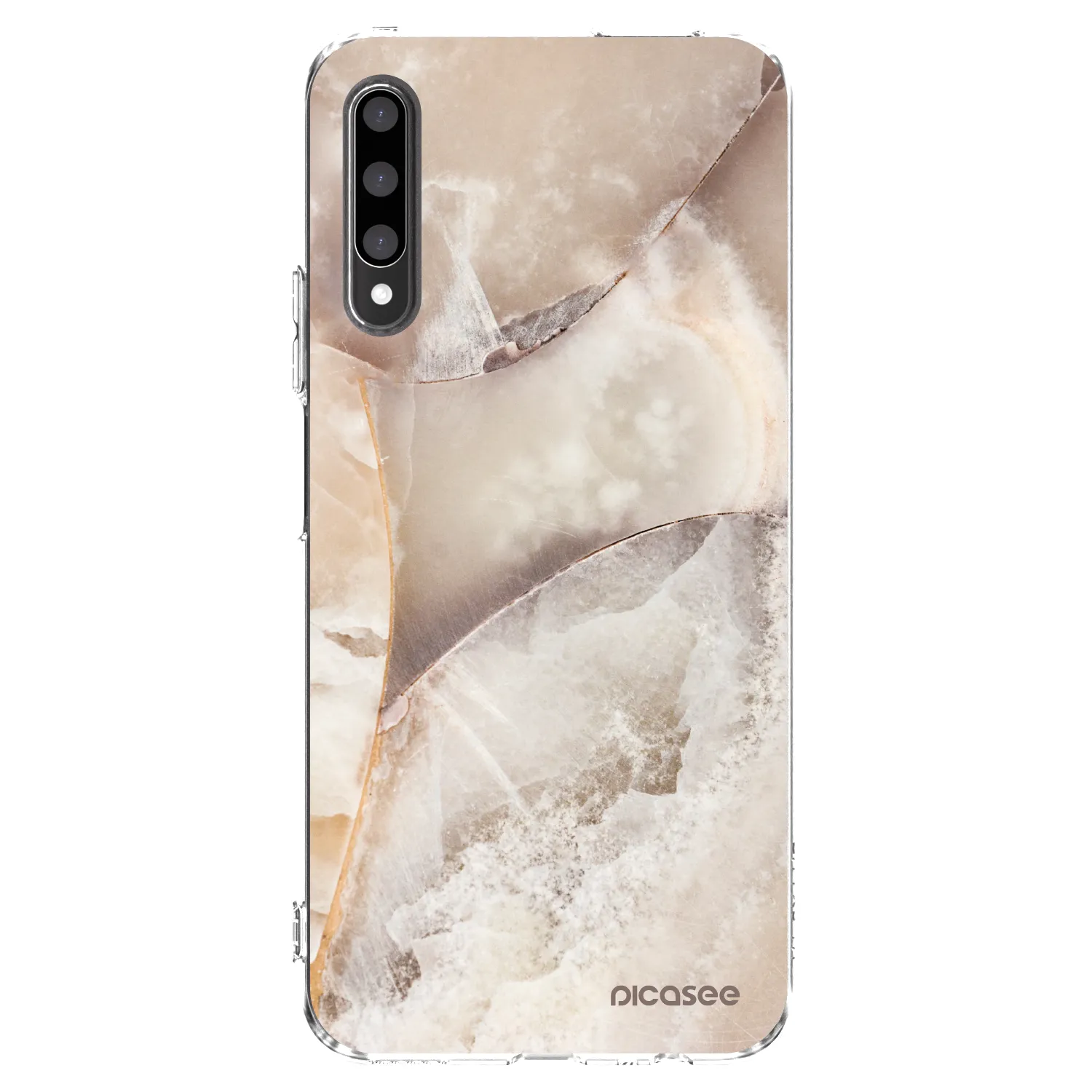 Picasee husă transparentă din silicon pentru Honor 9X Pro - Cream marble