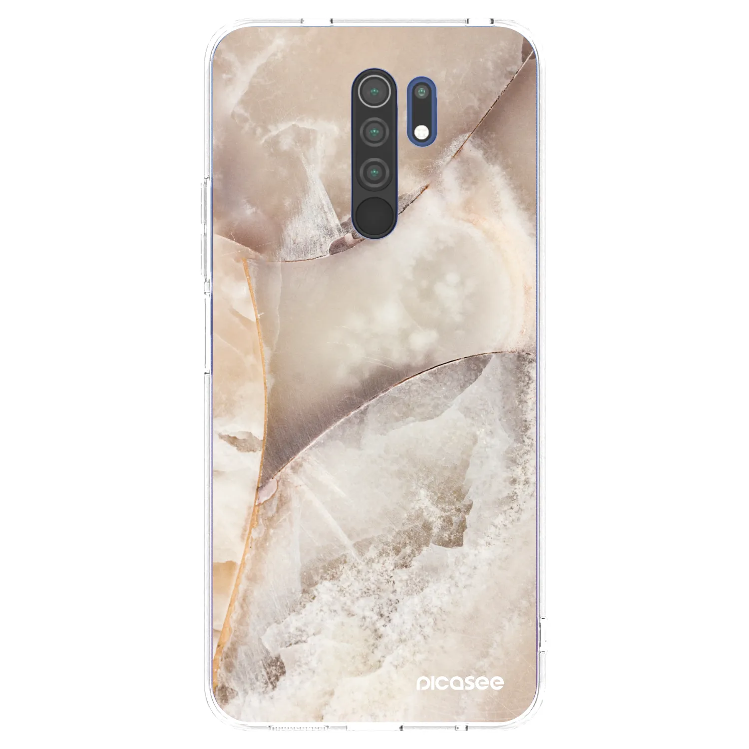 Picasee husă transparentă din silicon pentru Xiaomi Redmi 9 - Cream marble
